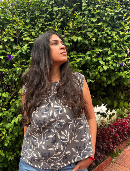 Masakali // Ajrakh Crop top