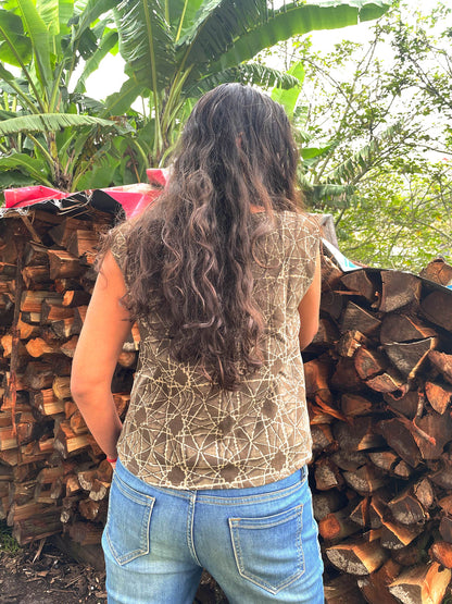 Mehak // Ajrakh Crop top
