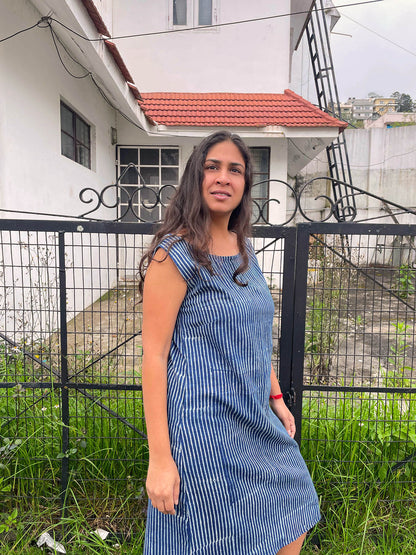 Nadi Line Dress // Indigo