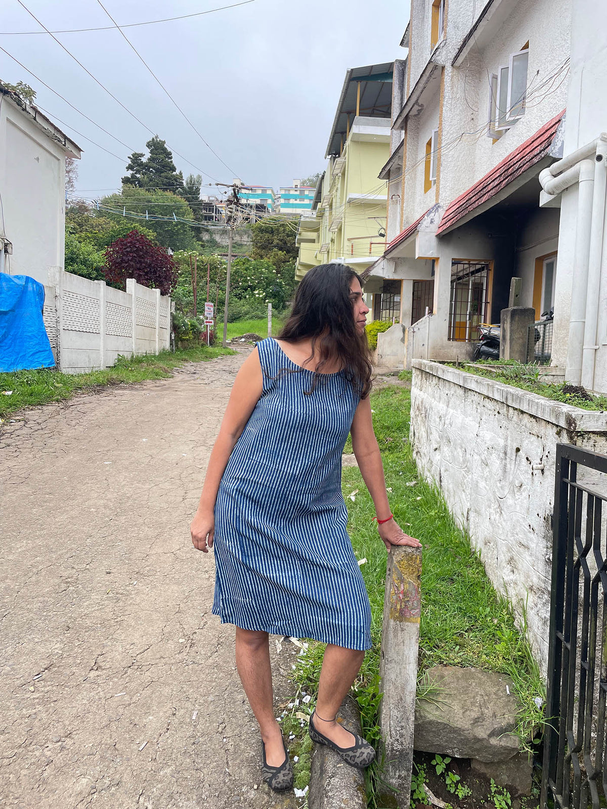 Nadi Line Dress // Indigo
