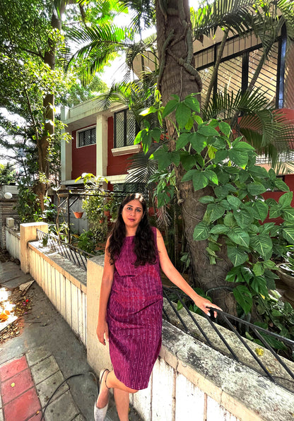 Plum Line Frock // Ikat