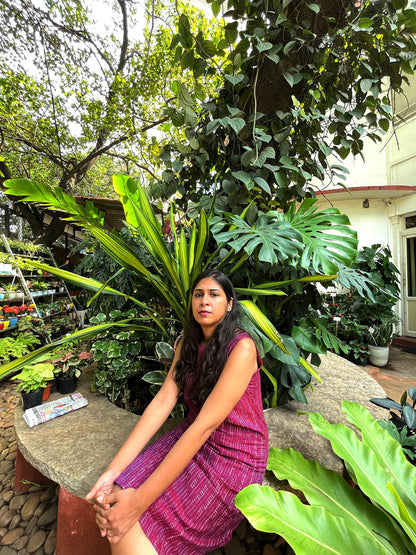 Plum Line Frock // Ikat